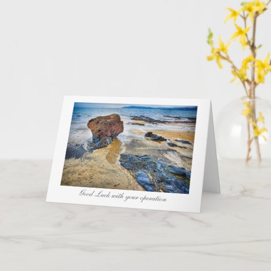 Beach Rock - Veel succes met uw operatie Kaart (Gele Bloem)