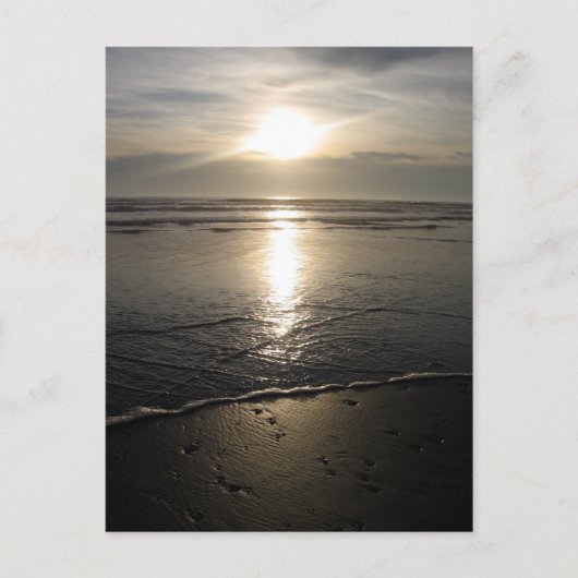 Beach rocks en een Sunset Briefkaart (Voorkant)