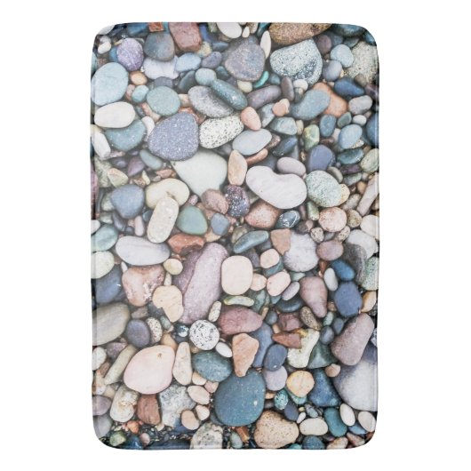 Beach Rocks en Pebbles Bath Mat (Voorkant Verticaal)