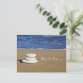 Beach Rocks missen je Briefkaart (Staand voorkant)