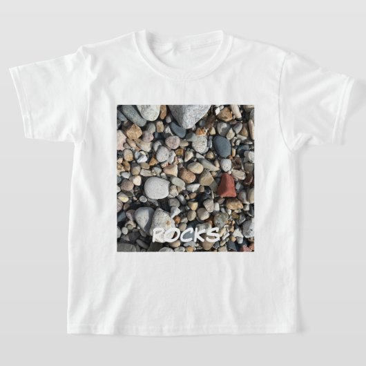 BEACH ROCKS PHOTO JEUNES ENFANTS T-shirt (Poser)
