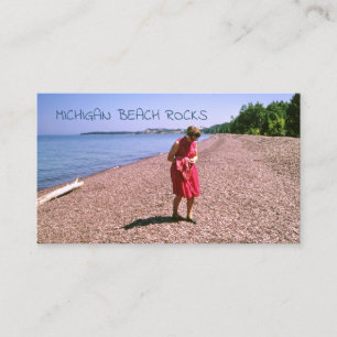 Beach Rocks, Rockhound Prospecting Retro Visitekaartje