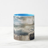 Beach Rocks Zee en Waves mok (Midden)