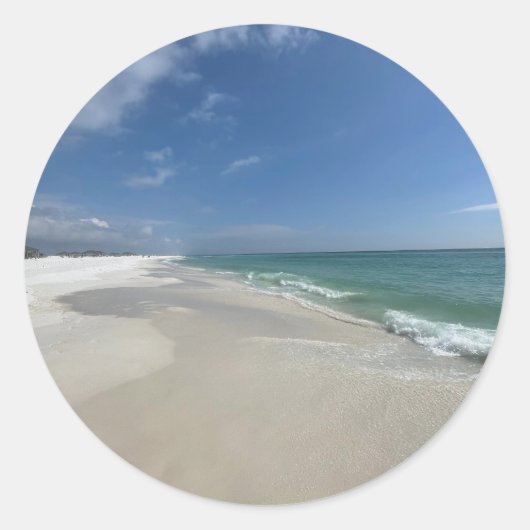 Beach Ronde Sticker (Voorkant)