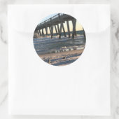 Beach Ronde Sticker (Tas)