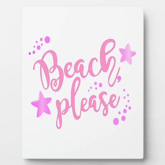 Beach, roze fotoplaat (Voorkant)