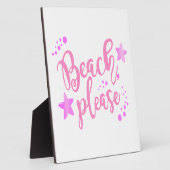 Beach, roze fotoplaat (Zijkant)
