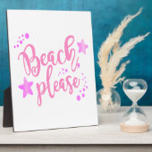 Beach, roze fotoplaat (Zijkant)
