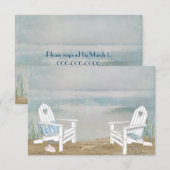 Beach RSVP Kaartje (Voorkant / Achterkant)