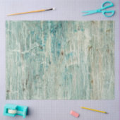 Beach Rustic Wood Ocean Blue Crackle-ontkoppeling Tissuepapier (Craft)