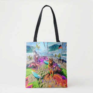 Beach Sac fourre-tout Famille Berger Allemand Chie
