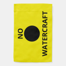 Beach Safety Flag - geen watervaartuig - geel