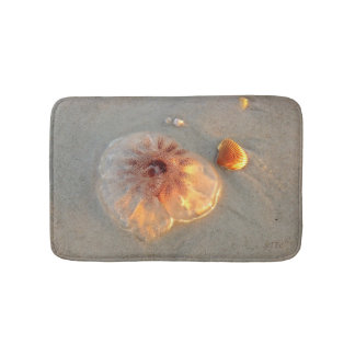 Beach Sand and Jellyfish Bathmat of Pet Mat