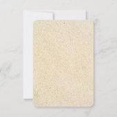 Beach Sand Castle Mariage Enregistrer La Carte Dat (Dos)