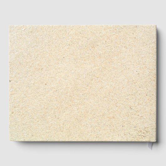 Beach Sand Castle Mariage Livre d'or (Verso)