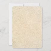 Beach Sand Castle Mariage Maid Of Honor Invitation (Dos)