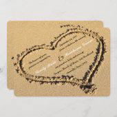 Beach Sand Christelijk Cross Weddenschap Kaart (Voorkant / Achterkant)