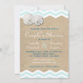 Beach Sand Dollars Couple's Invitation de douche (Devant)