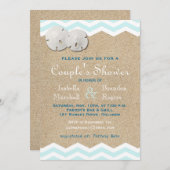 Beach Sand Dollars Couple's Invitation de douche (Devant / Derrière)