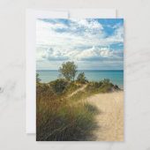  Beach Sand Dunes Wedding Kaart (Achterkant)