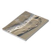 Beach Sand Footprint Notitieblok (Gedraaid)
