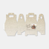 Beach Sand Glitter Sweet 16 Birthday Foto Bedankdoosjes (Uitgevouwen)