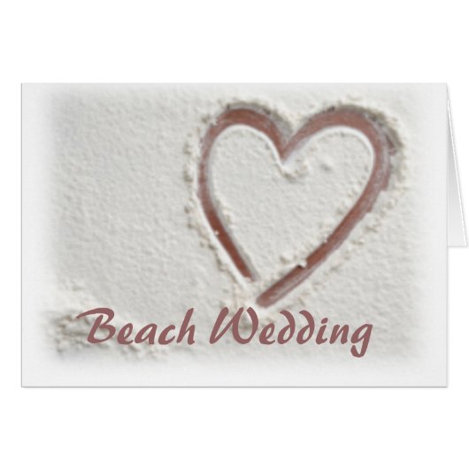 Beach Sand Heart Wedding (Voorkant Horizontaal)