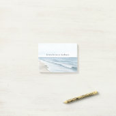 Beach Sand Ocean Post-it® Notes (Op bureau)