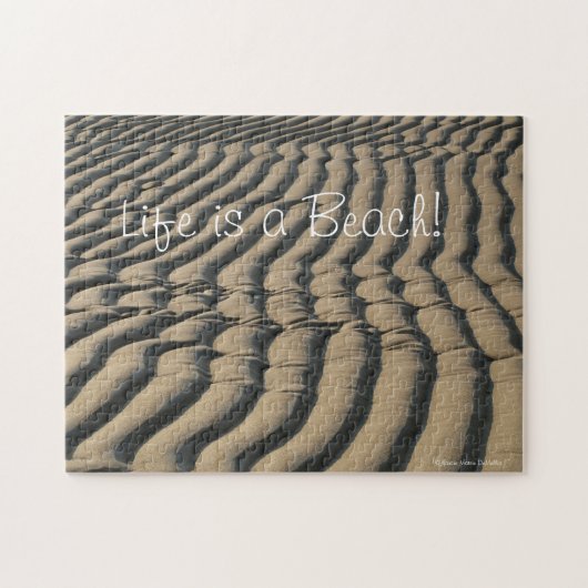 Beach Sand Puzzle Legpuzzel (Horizontaal)