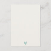 BEACH SAND ROCK WATERVERF WEDDING GEGEVENS INFORMATIEKAARTJE (Achterkant)