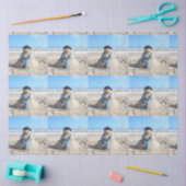 Beach / Sand Sculpture Snowman Kerstmis Tissuepapier (Craft)