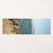 Beach Sand Seaside Text Specialized Yoga Mat (Voorkant (horizontaal))