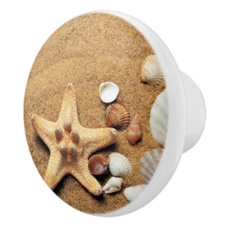 Beach Sand Shells Teken Knobs Ceramic Pull Keramische Knop