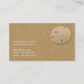 Beach Sand Shells Visitekaartje (Achterkant)