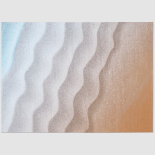 Beach Sand water Background Decouting Tissuepapier (Voorkant)