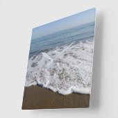 Beach/Sand/Waves Vierkante Klok (Hoek)