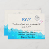 Beach Sandals Wedding RSVP (Voorkant / Achterkant)