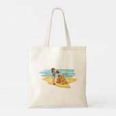 Beach Sandcastle Tote Bag (Achterkant)