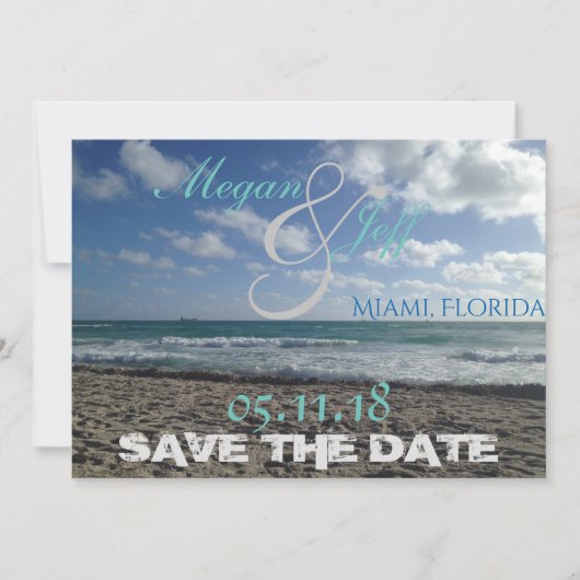 Beach Save the Date (Voorkant)