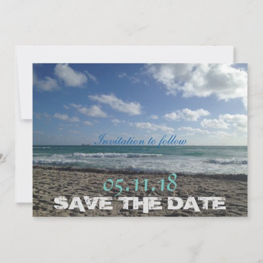 Beach Save the Date (Achterkant)