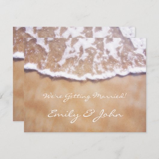 Beach Save the Date (Voorkant / Achterkant)