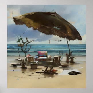 Beach Scene 1 Poster