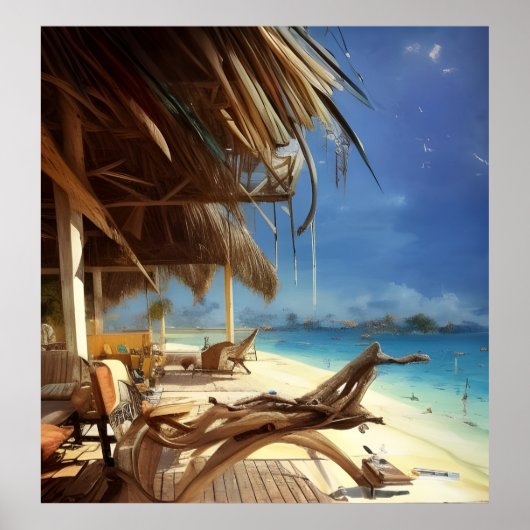 Beach Scene 2 Poster (Voorkant)