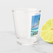 Beach Scene 2 Shot Glas (Links)