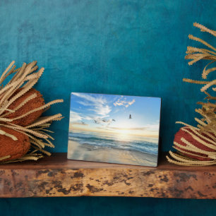 Beach Scene Art Decor Plaque Fotoplaat