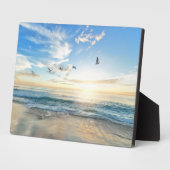 Beach Scene Art Decor Plaque Fotoplaat (Zijkant)