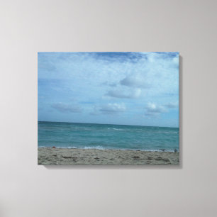 BEACH SCENE CANVAS AFDRUK