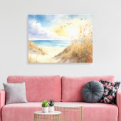 Beach Scene Canvas Muurkunst Afdruk (Insitu (Woonkamer))