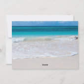 Beach Scene Custom Merry-Kaarten met kerstflat Feestdagenkaart (Achterkant)