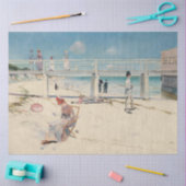 Beach Scene (feestdag bij Mentone) (Australische k Tissuepapier (Craft)